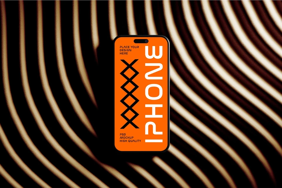 iPhone Mockup Dark Scene