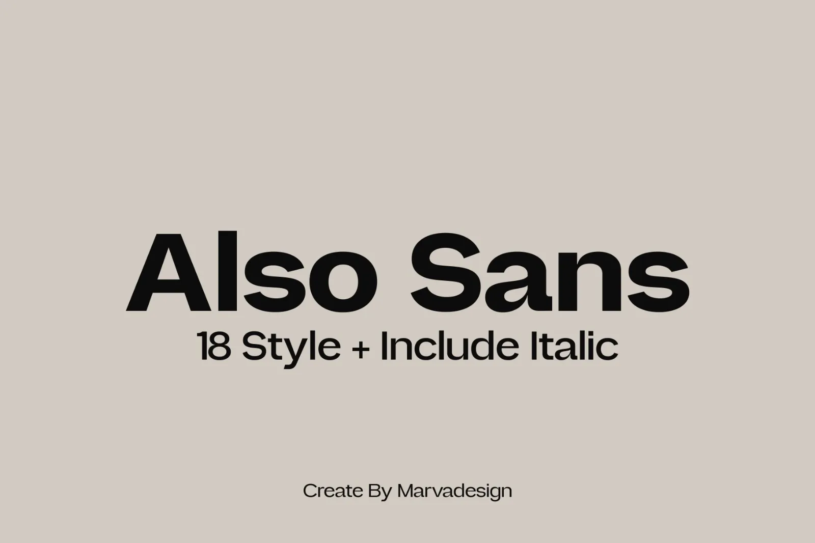 Also Sans - Family Sans Serif — image 2