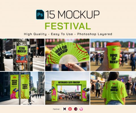 Premium Branding Event Organizer Festival Mockup