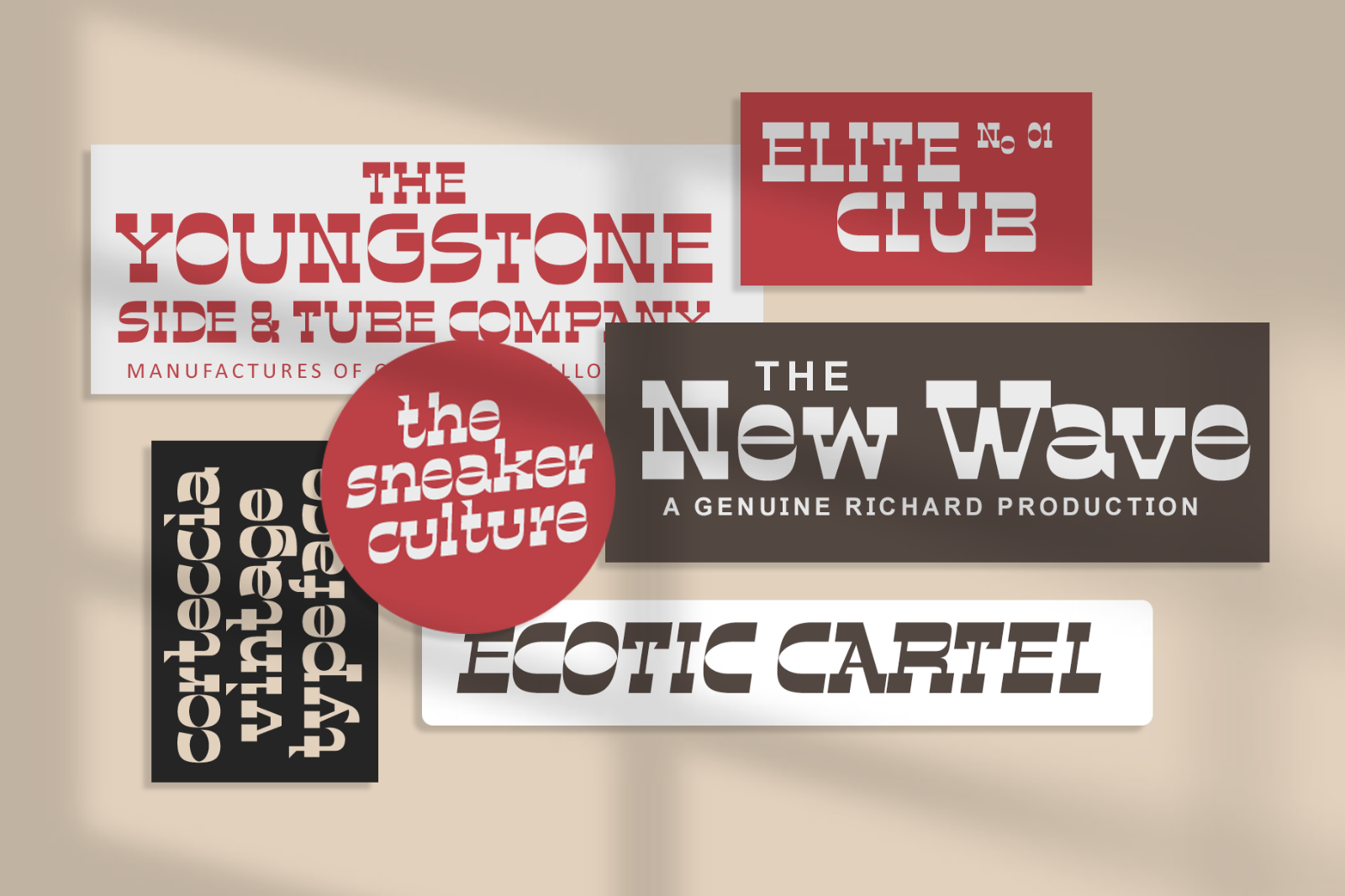 Corteccia: Vintage Display Font