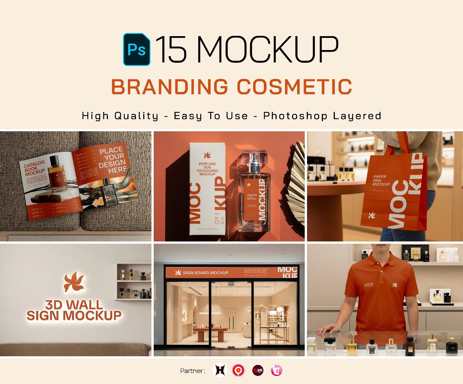 Premium Branding Perfume Store Mockup