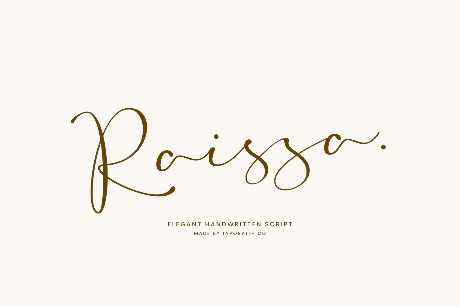 Raissa | Elegant Script Font