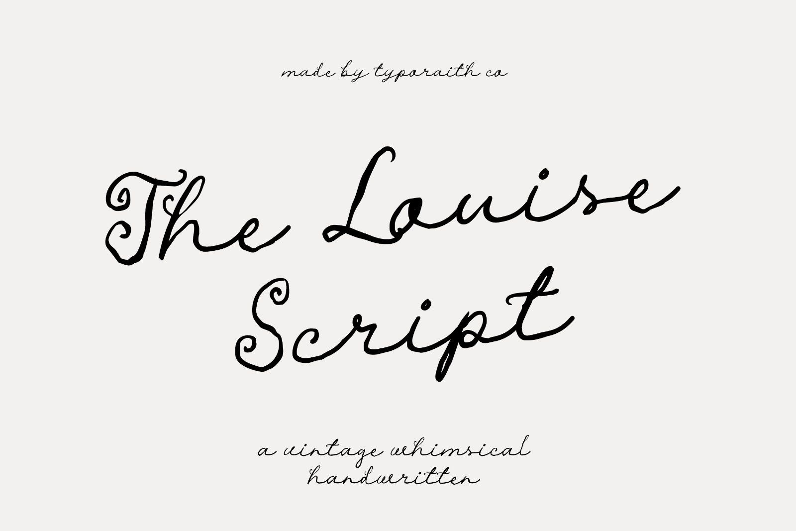 The Louise Script | Whimsical Font — image 13