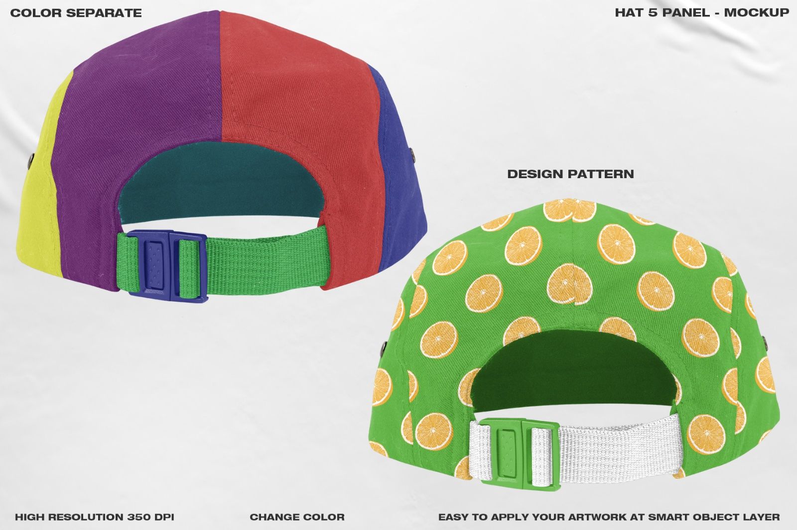 Hat 5 Panel - Mockup — image 10