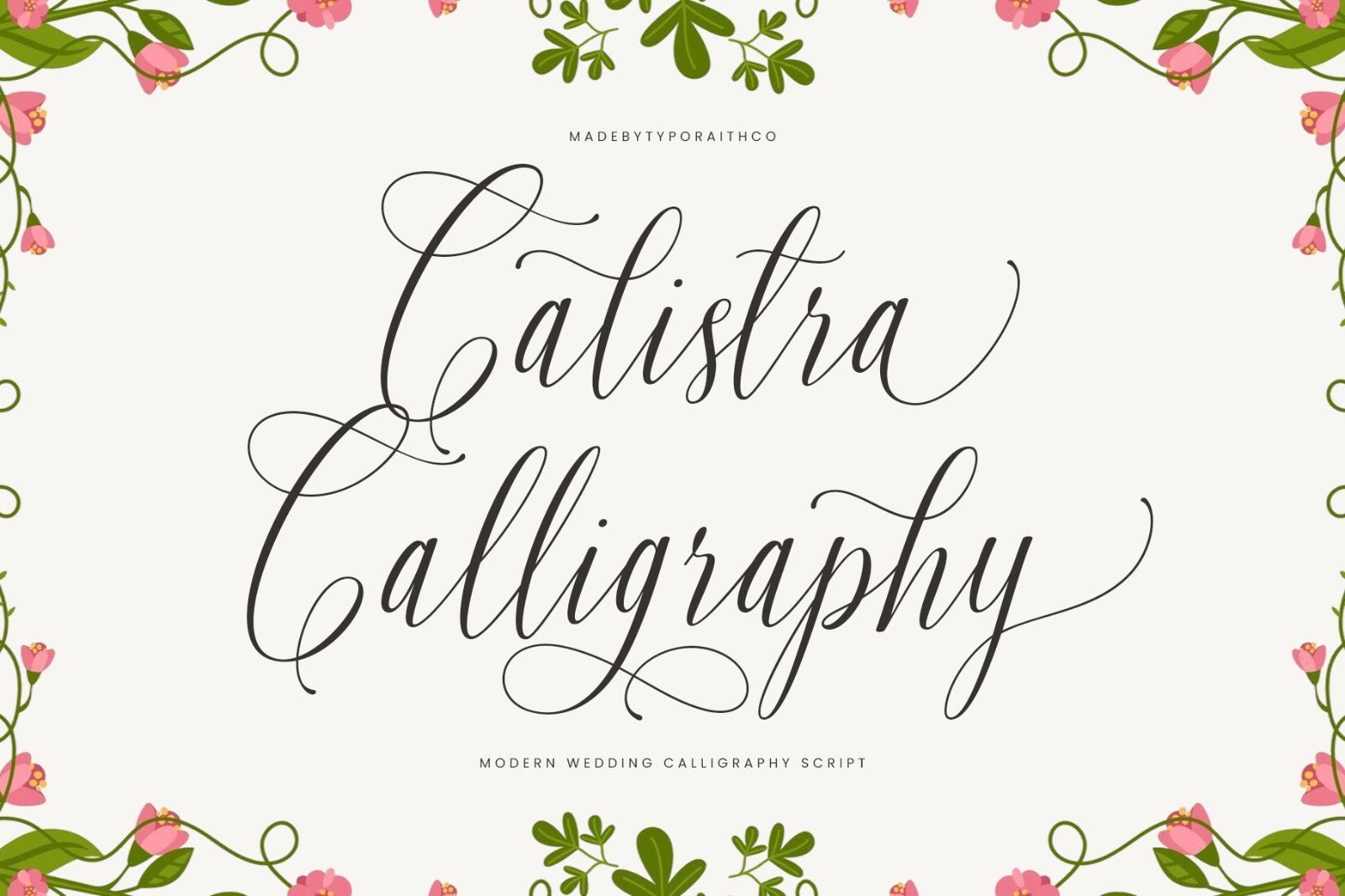 Calistra | Wedding Calligraphy Font