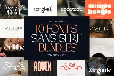 Modern Sans Serif Bundles | Elegant Minimalist Typeface Pack
