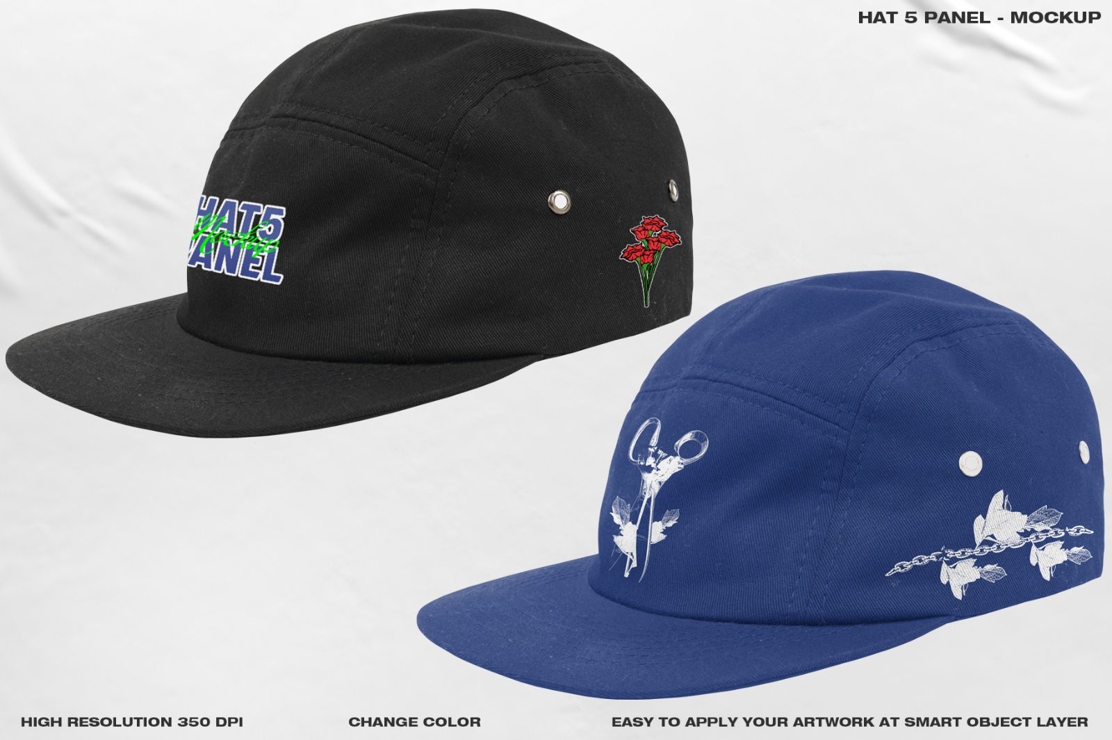 Hat 5 Panel - Mockup — image 2