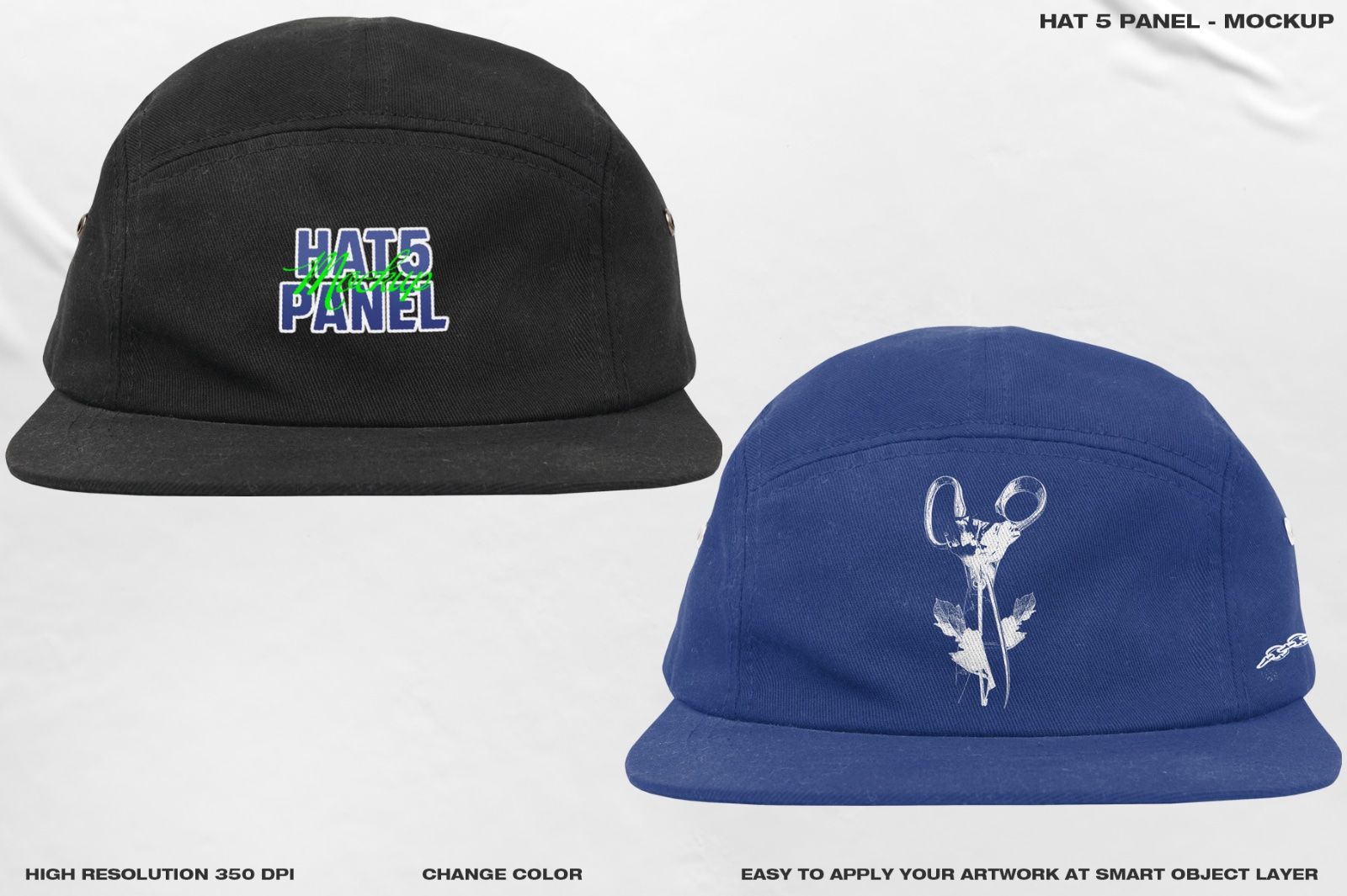 Hat 5 Panel - Mockup — image 3