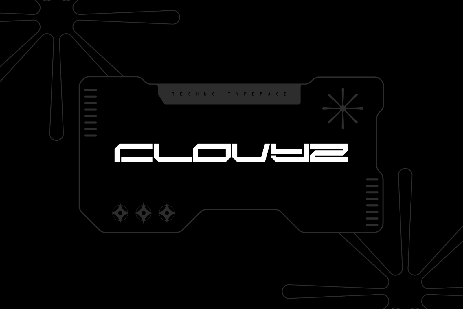 Clovyz - Futuristic Display Font — image 1