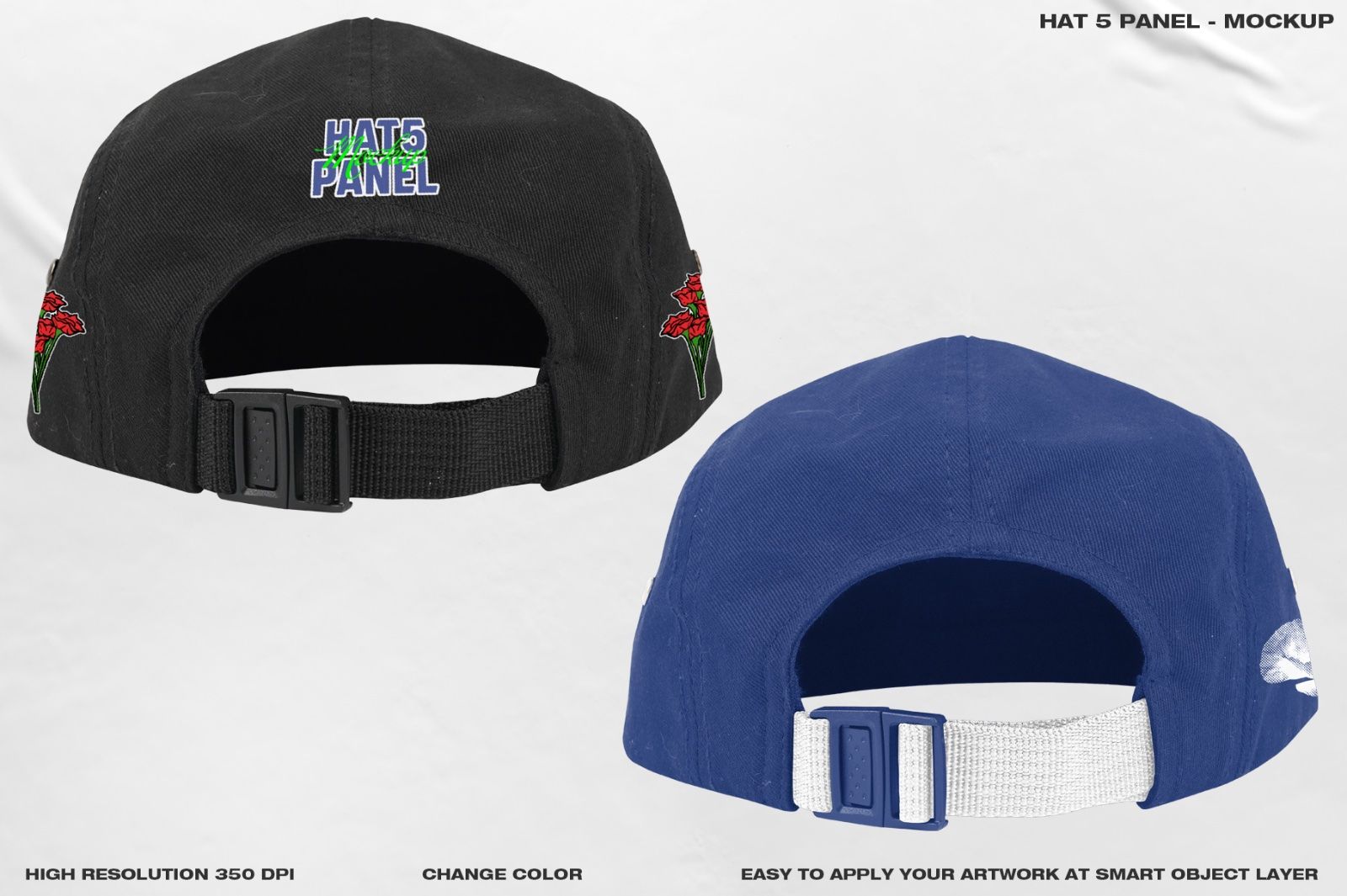 Hat 5 Panel - Mockup — image 4