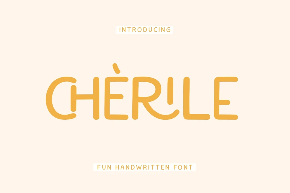 Cherile - Fun Handwritten Font