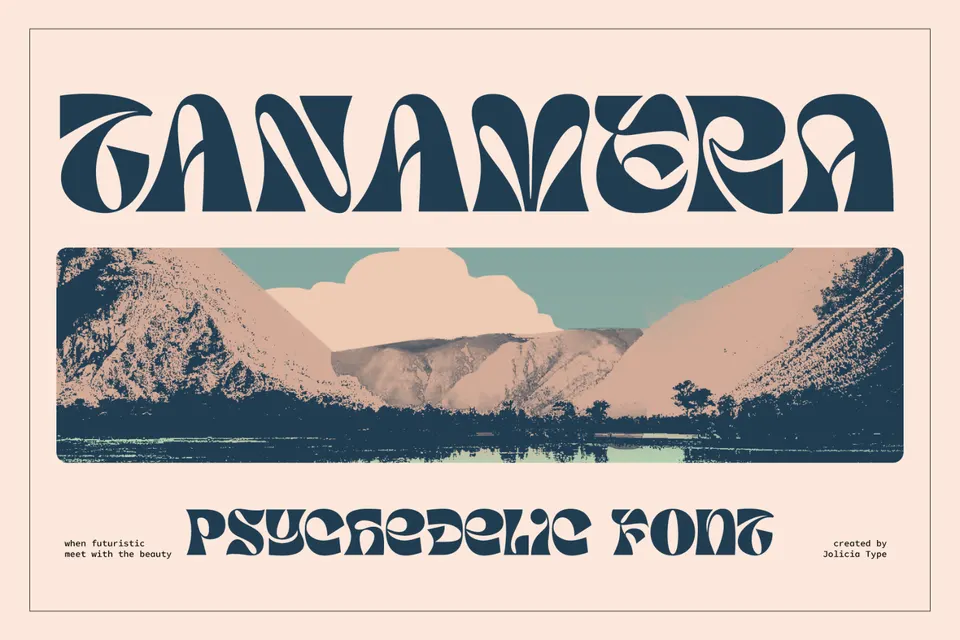 Tanamera | Psychedelic Font