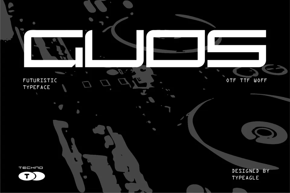 Guds - Futuristic Display Font