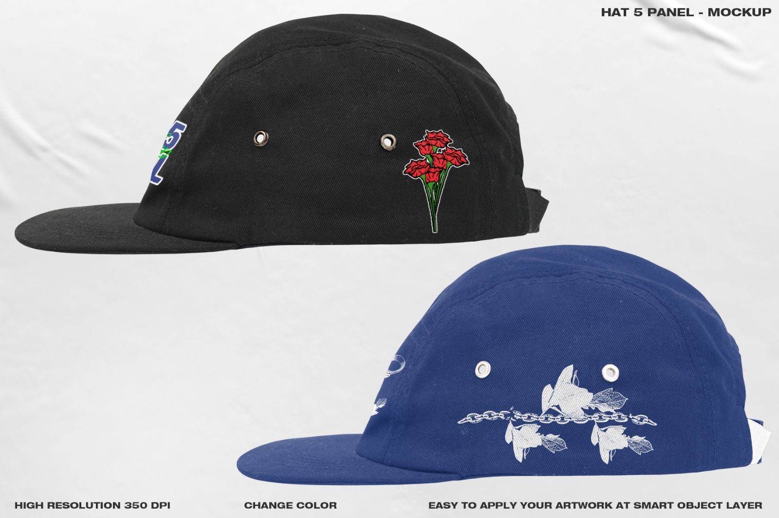 Hat 5 Panel - Mockup — image 5