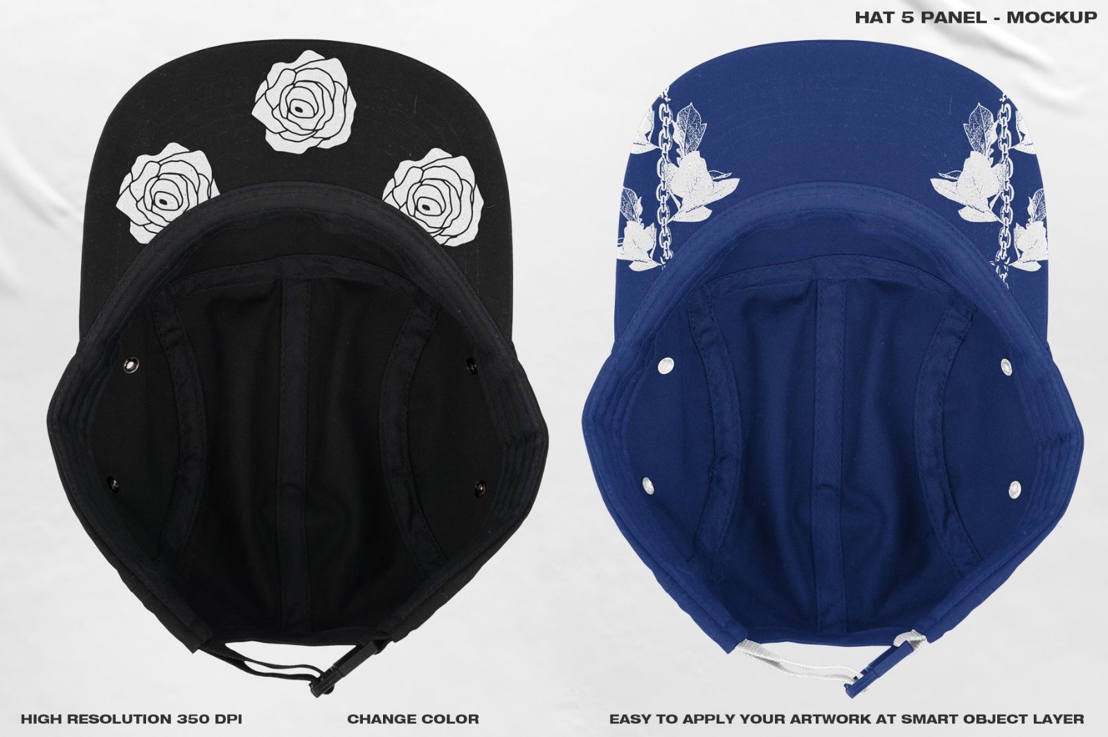Hat 5 Panel - Mockup — image 6