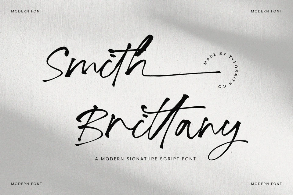 Smith Brittany Signature Script Font