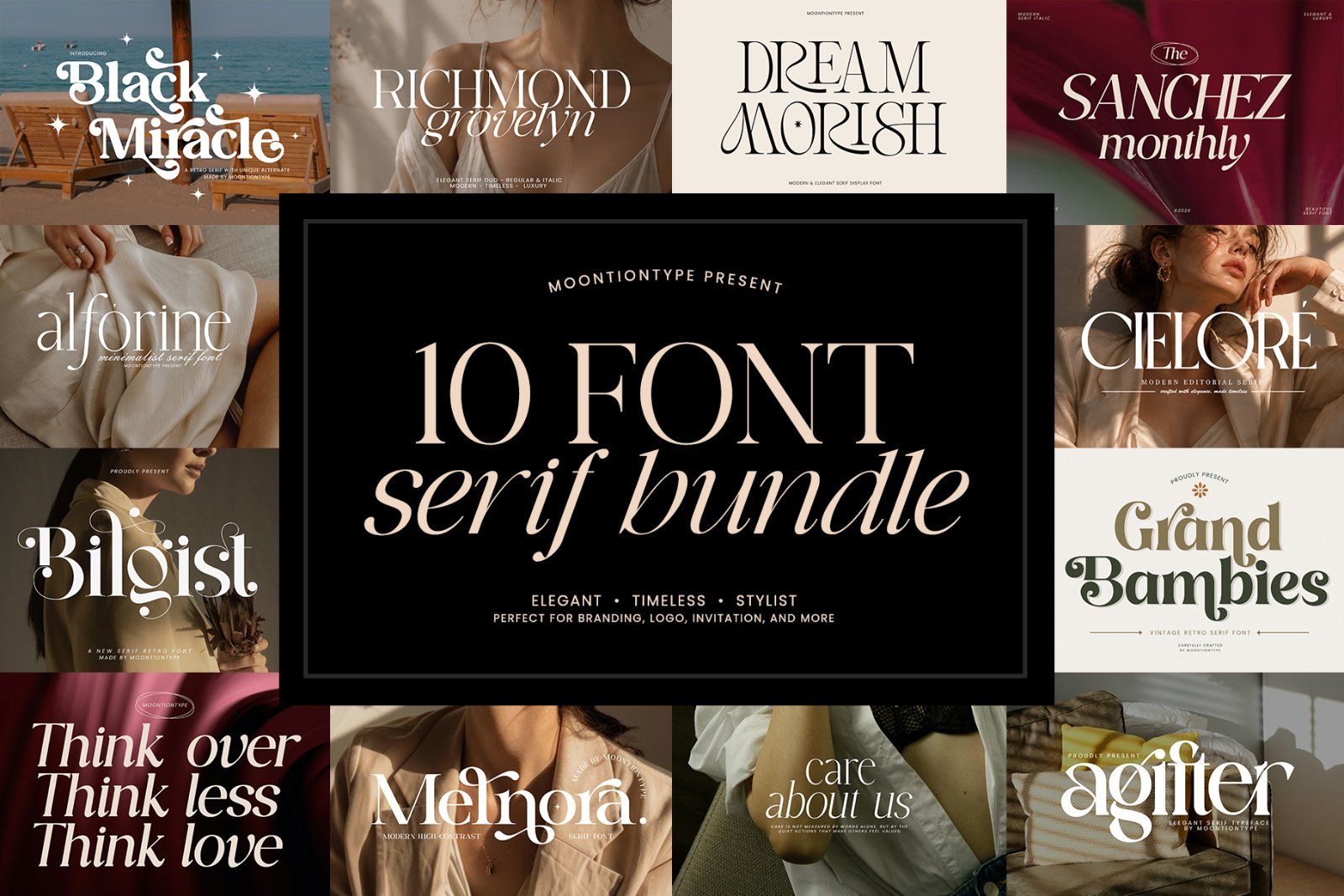 Elegant Serif Bundles | Minimalist Typeface Pack — image 1