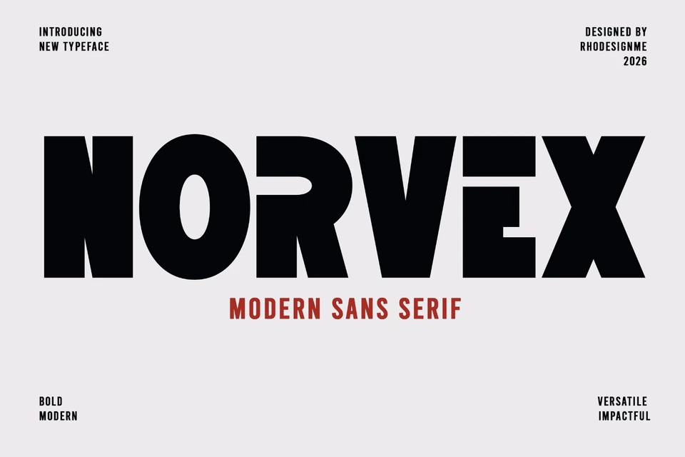 Norvex – Modern Sans Serif Font