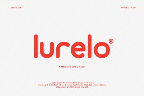 Lurelo | A Modern Logo Font