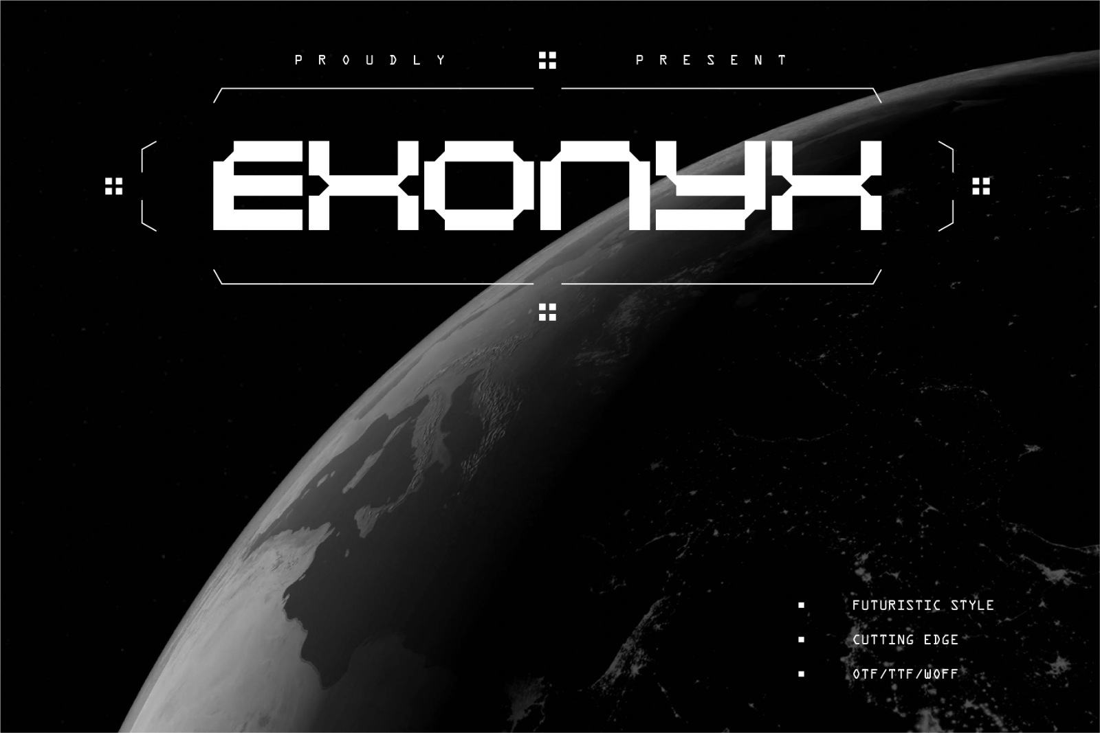 Exonyx - Futuristic Display Font — image 1