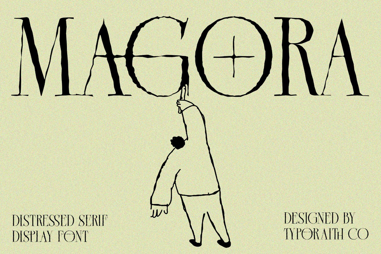 Magora | Modern Distressed Serif