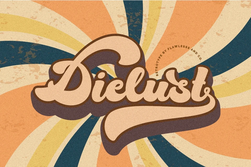 Dielust - Retro Display Font