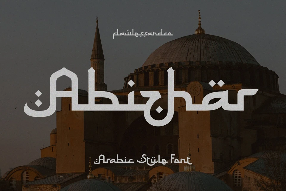 Abizhar - Arabic Display Font