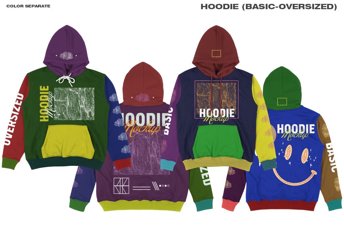 Hoodie Basic-Oversized Mockup — image 7