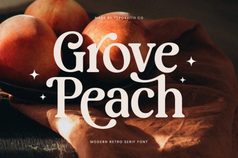 Grove Peach | Modern Retro Serif