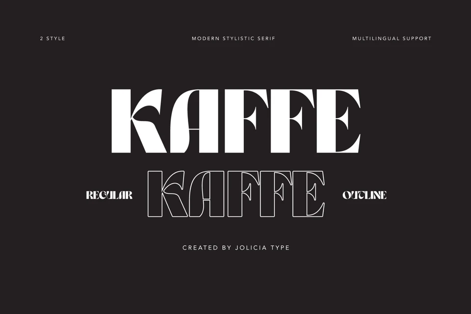 Kaffe | Psychedelic Typeface