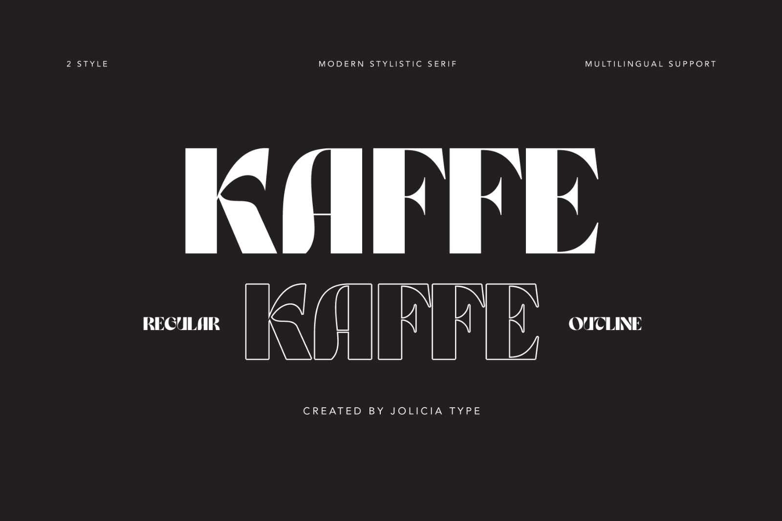 Kaffe | Psychedelic Typeface