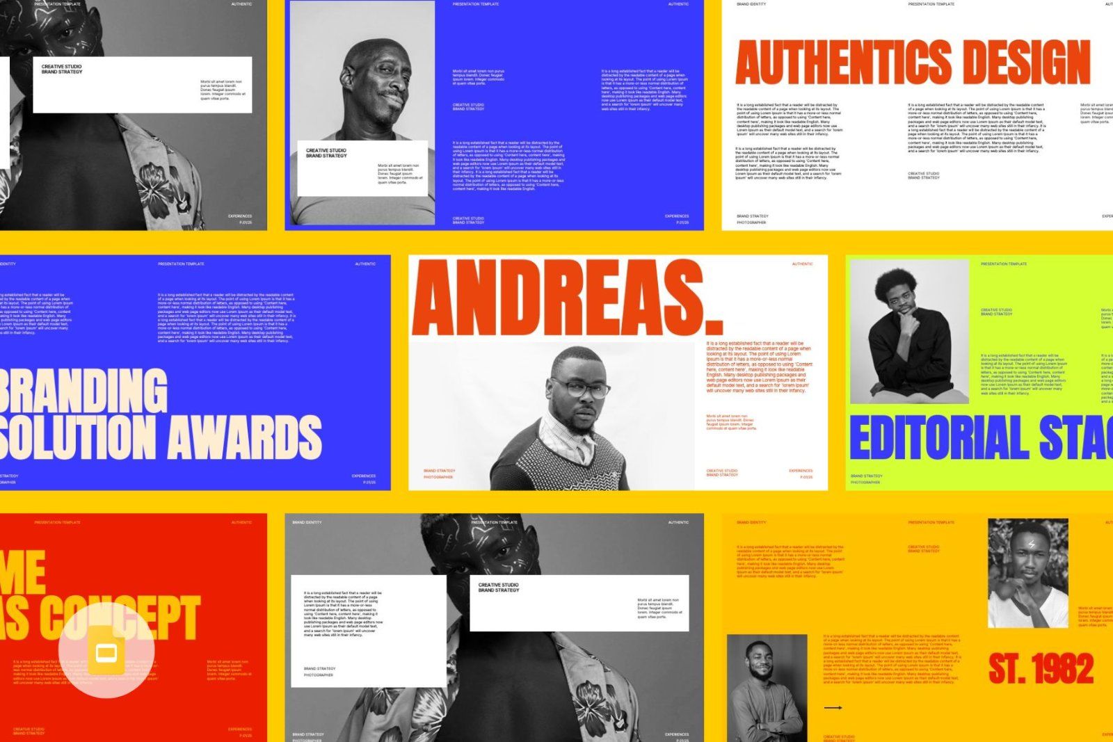 Andreas - Brand Portfolio Google Slides