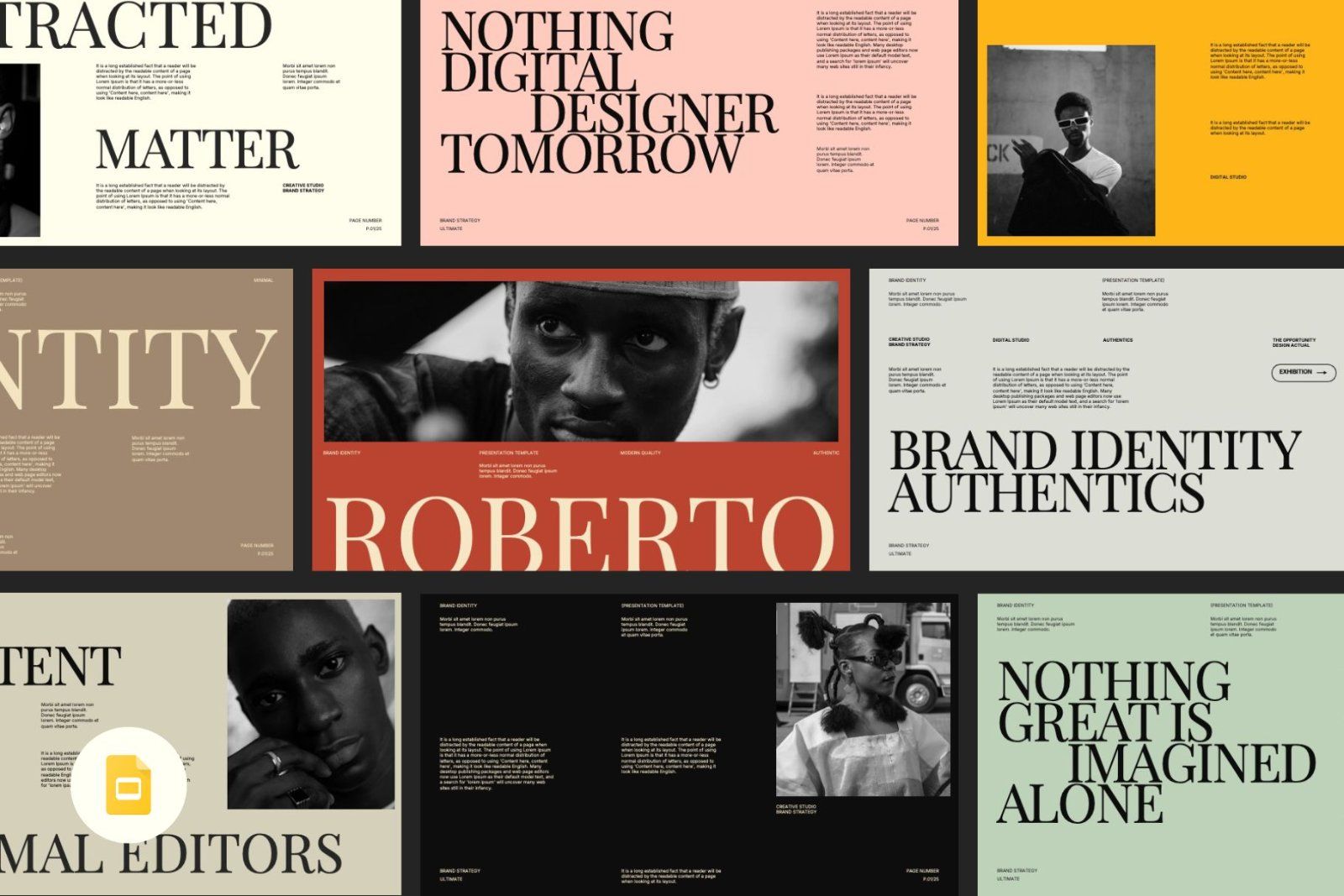 Roberto - Brand Identity Google Slides