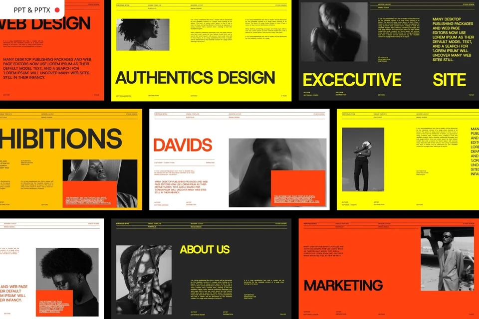 Davids - Portfolio Style PowerPoint