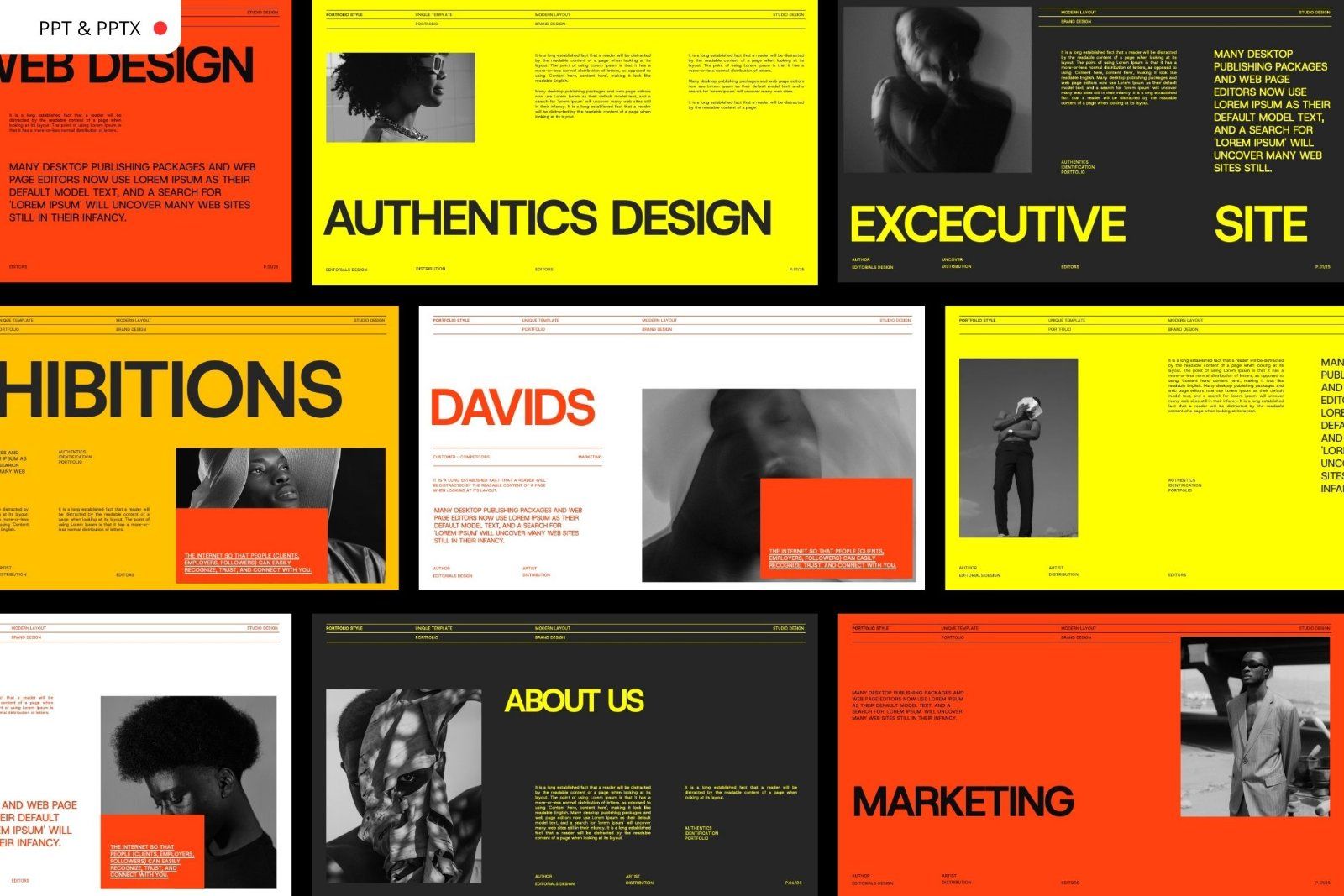 Davids - Portfolio Style PowerPoint — image 1