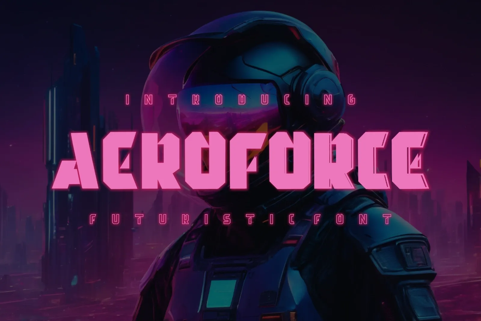 AeroForce Futuristic Font — image 2
