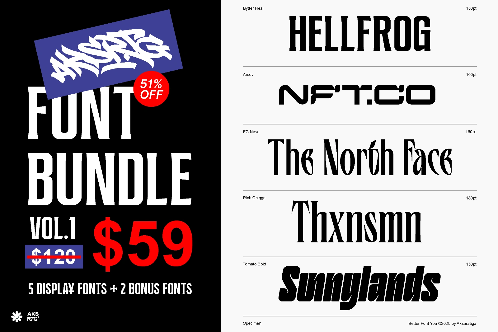 AKSRTG FONT BUNDLE VOL.1 — image 1