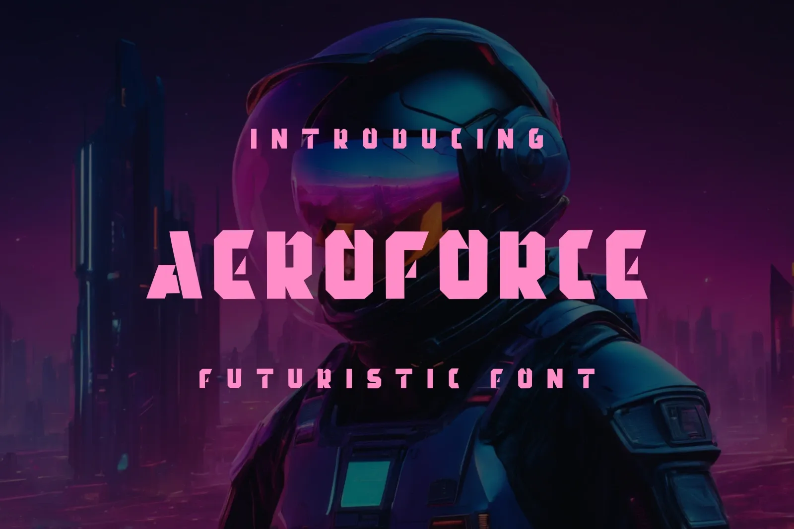 AeroForce Futuristic Font — image 3