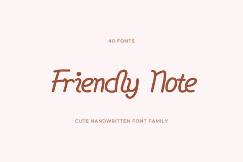 Friendly Note - Handwritten Cursive Typeface