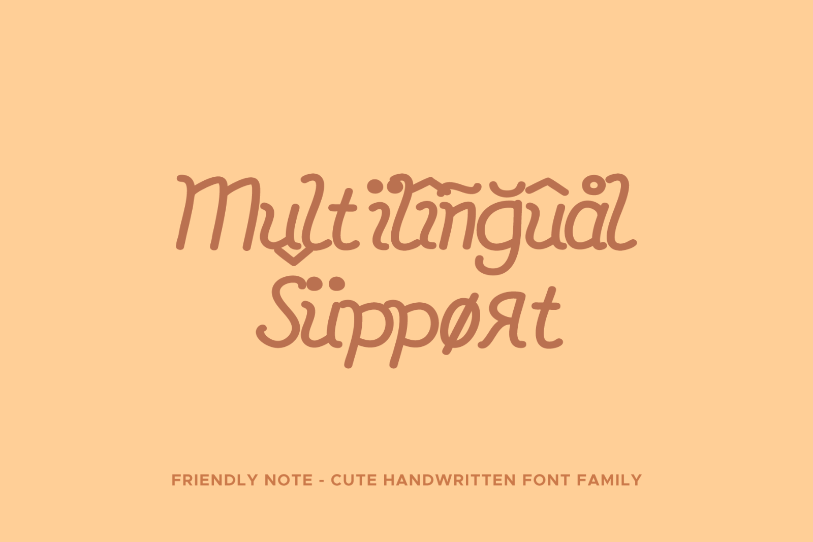 Friendly Note - Handwritten Cursive Typeface
