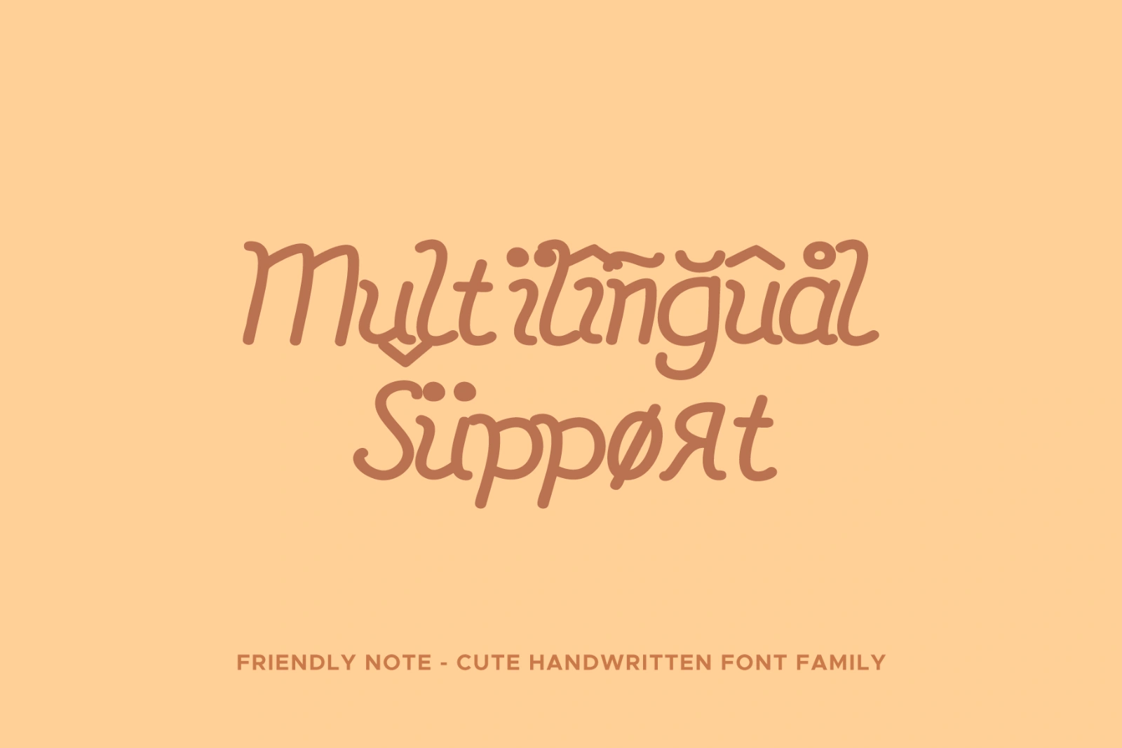 Friendly Note - Handwritten Cursive Typeface — image 4