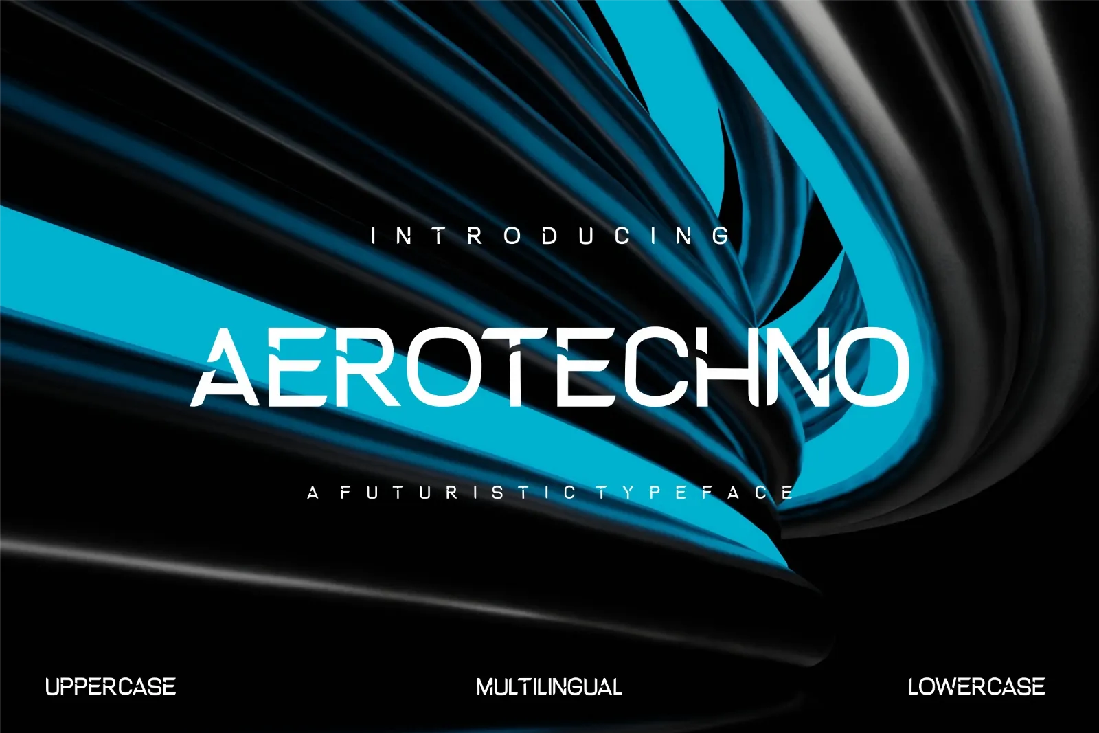 AeroTechno Futuristic Font — image 2