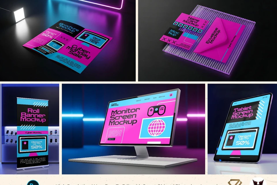 Premium Event Cyber Monday Mockup