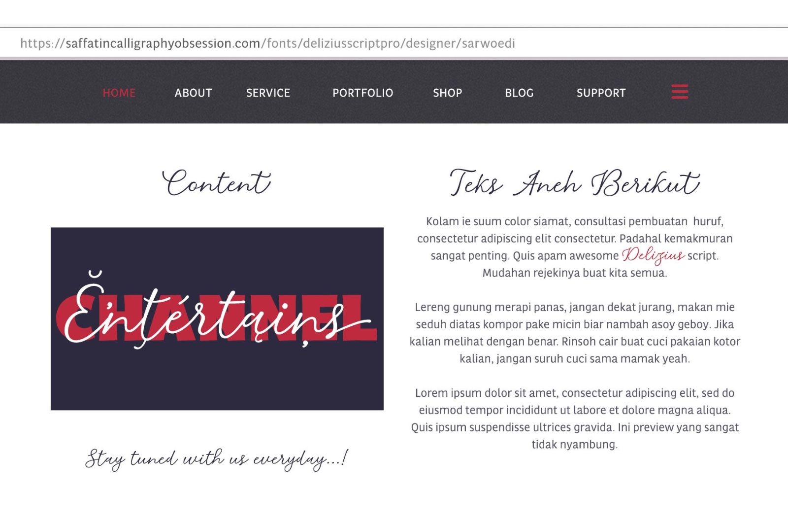Delizius Script