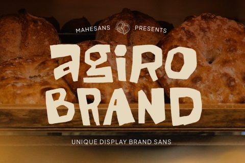 Agiro Brand – Playful Cutout Font