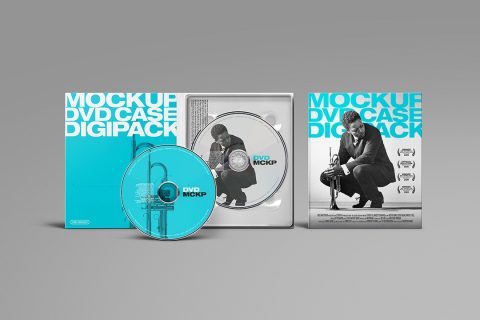 DVD Case Mockup – Digipack Set (4 Objects)