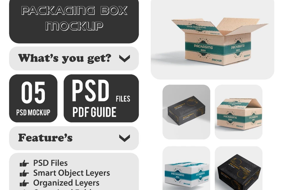 packaging mockup box
