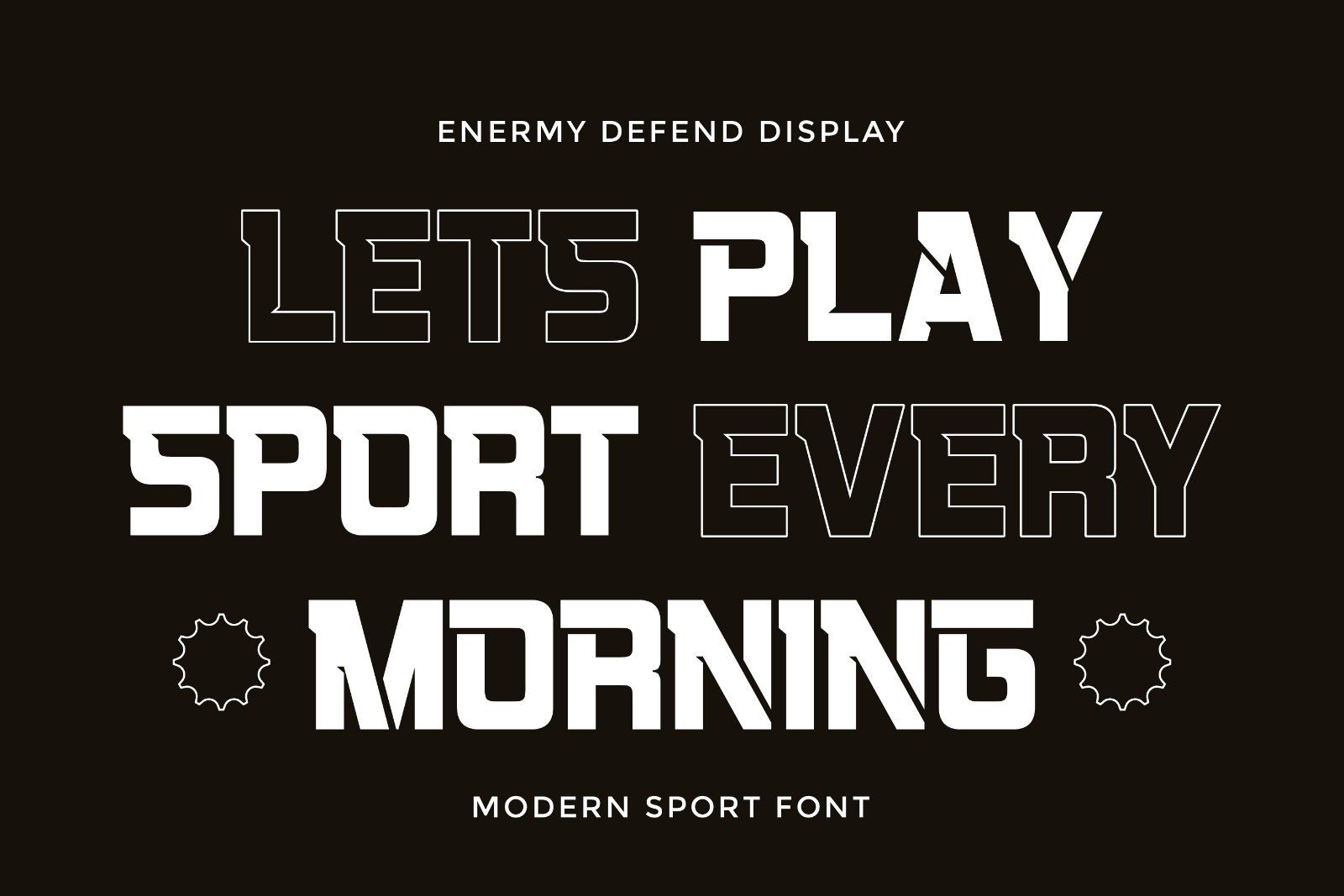 Enemy Defend - Sport Display Font — image 4
