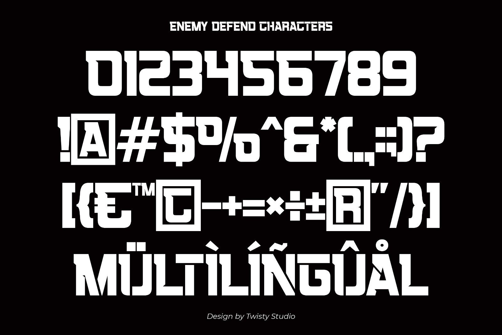Enemy Defend - Sport Display Font — image 9