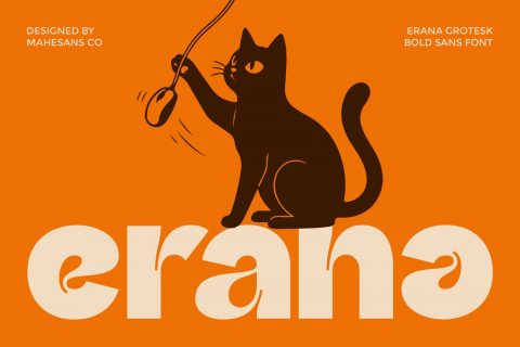 Erana Grotesk – Bold Retro Sans Serif